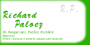 richard palocz business card